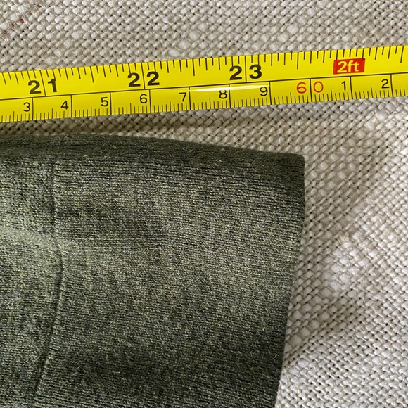 Banana Republic Green Lyocell Blend Button Long Sleeve Crew Neck Sweater- Sz-S - Picture 16 of 16